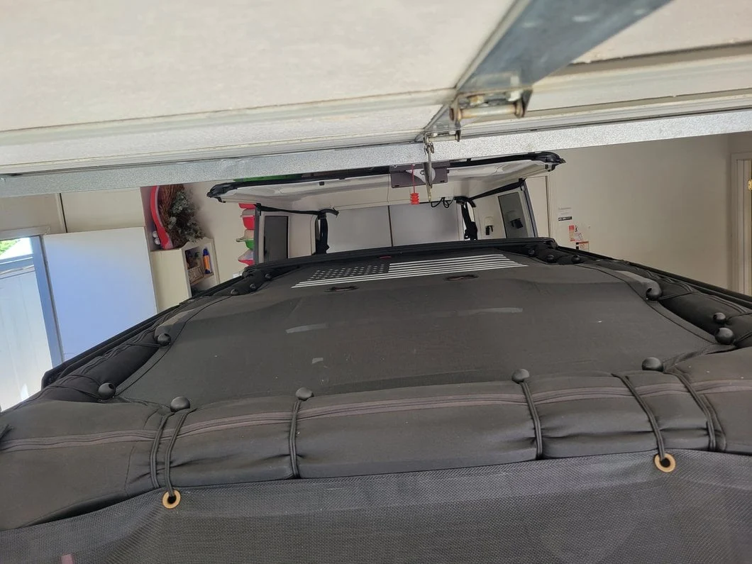RedRock Mesh Wrap-Around Cargo Shade; Black (07-18 Jeep Wrangler JK 4-Door) - Image 15