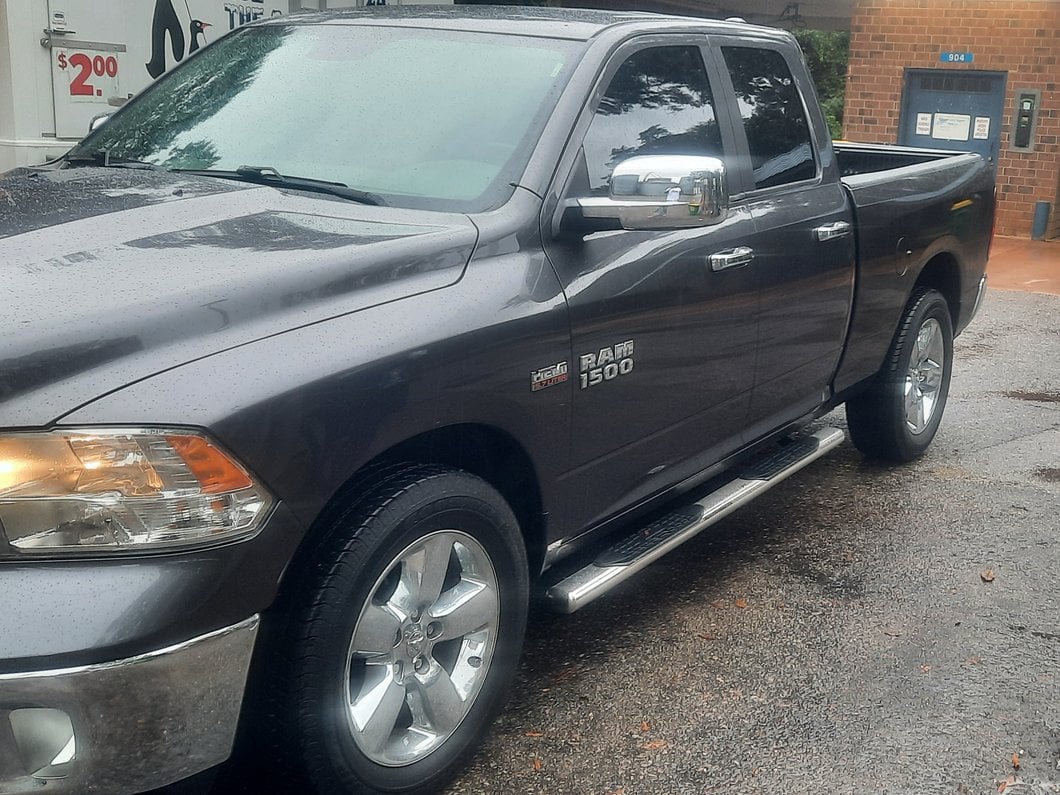 RedRock Mirror Covers without Turn Signal Light Cutout; Chrome (09-18 RAM 1500) - Image 14