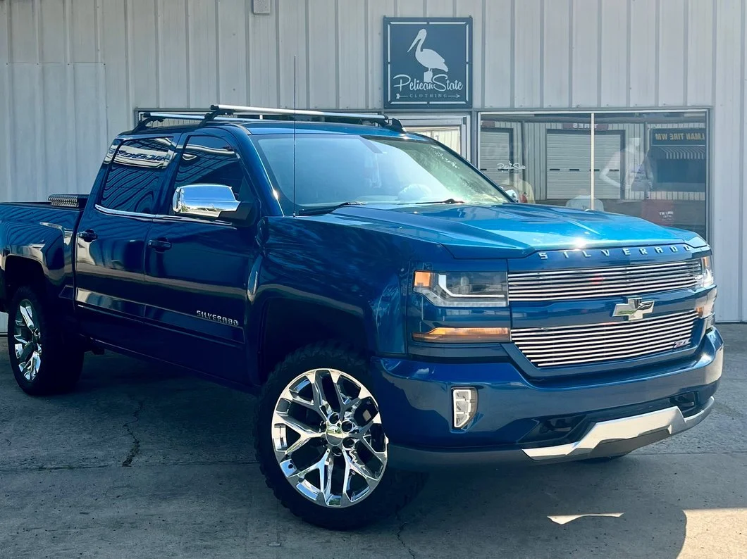RedRock Modern Billet Upper Grille Overlay; Polished (16-18 Silverado 1500 w/o Z71 Package) - Image 9