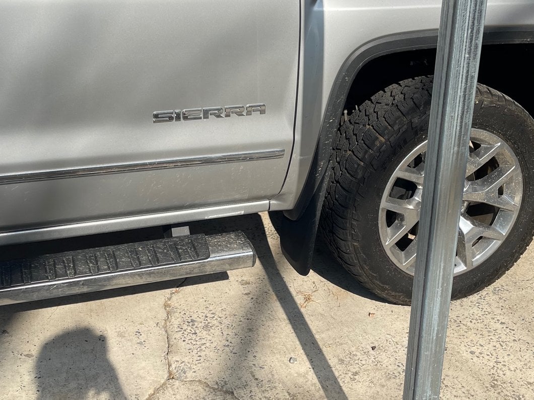 RedRock Mud Flaps; Front and Rear (14-18 Sierra 1500 w/o OE Fender Flares) - Image 9