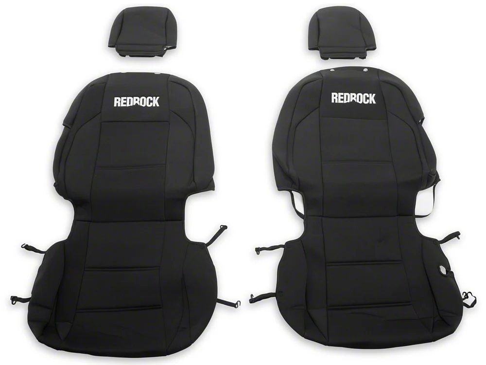 RedRock Neoprene Front and Rear Seat Covers; Black (16-23 Tacoma Double Cab) - Image 2