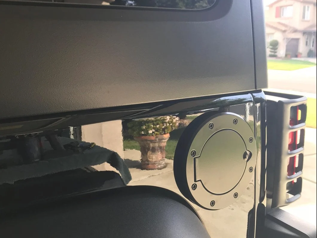 RedRock Non-Locking Fuel Door; Black (07-18 Jeep Wrangler JK) - Image 11