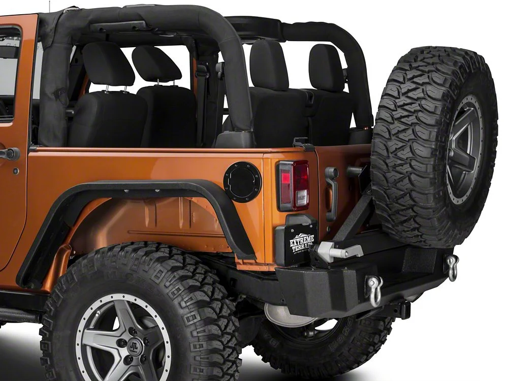 RedRock Non-Locking Fuel Door; Black (07-18 Jeep Wrangler JK) - Image 6