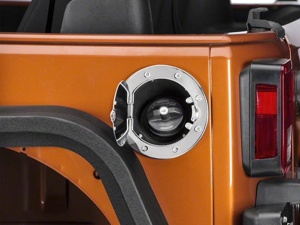 RedRock Non-Locking Fuel Door; Stainless Steel (07-18 Jeep Wrangler JK) - Image 5