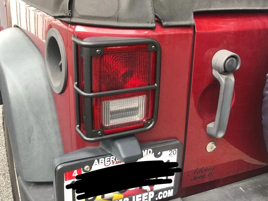 RedRock OE Style Tail Light Guards; Black (07-18 Jeep Wrangler JK) - Image 11