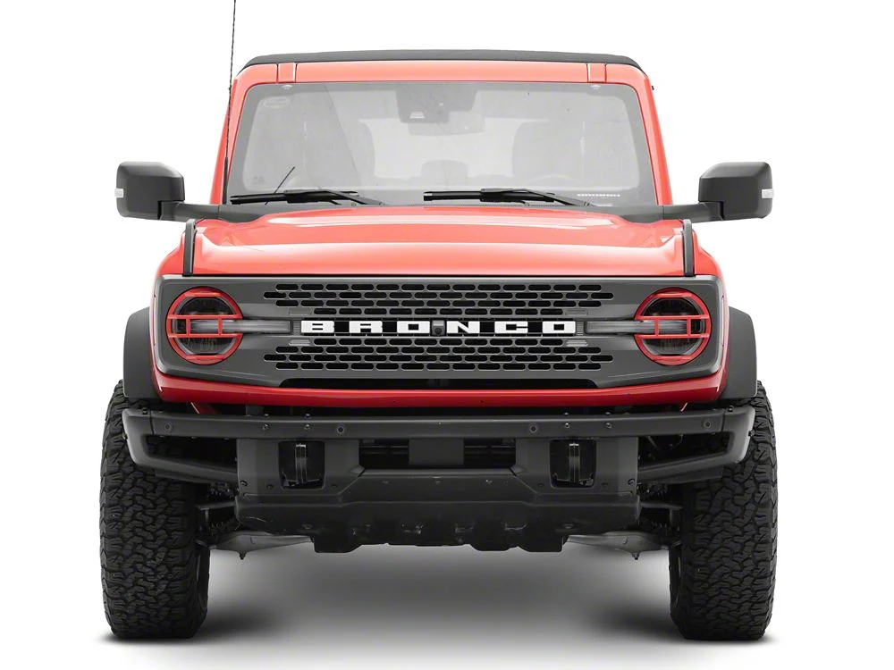 RedRock Off Road Headlight Guards; Red (21-25 Bronco) - Image 8