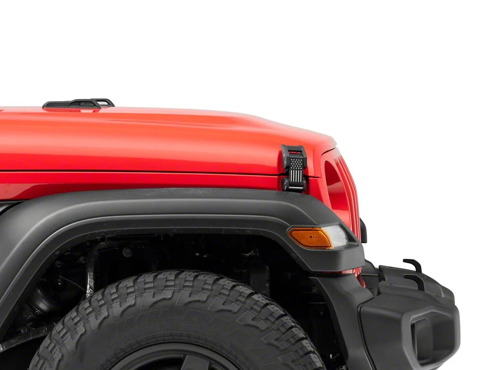 RedRock Old Glory Billet Hood Catch Kit (07-25 Jeep Wrangler JK & JL) - Image 5