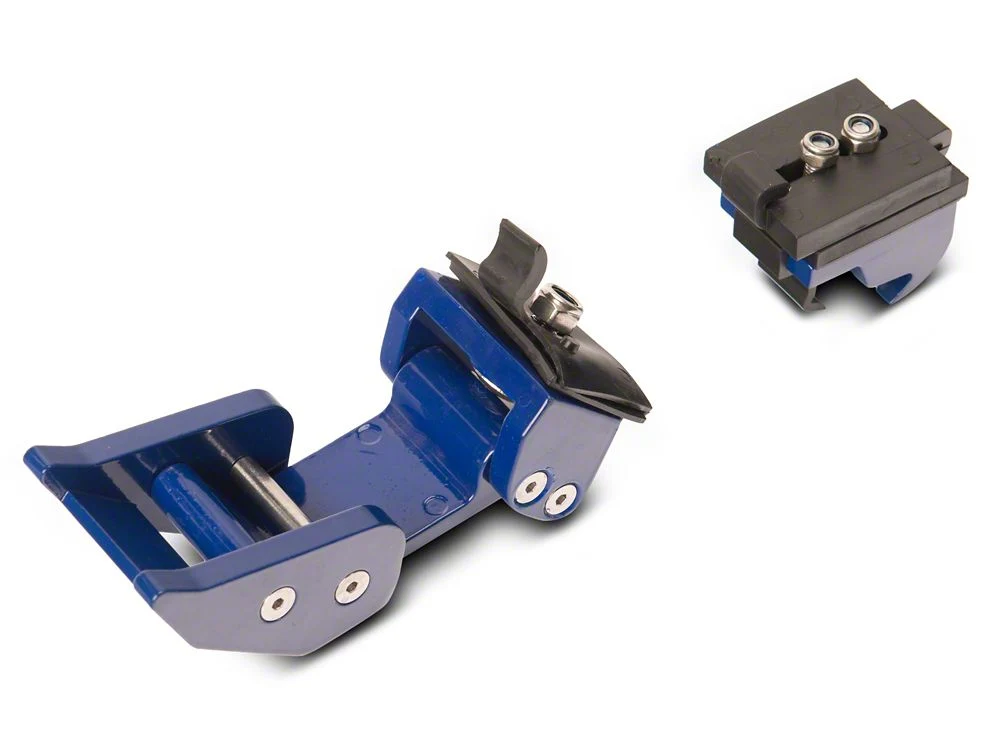 RedRock Old Glory Billet Hood Catch Kit; Blue (07-25 Jeep Wrangler JK & JL) - Image 5