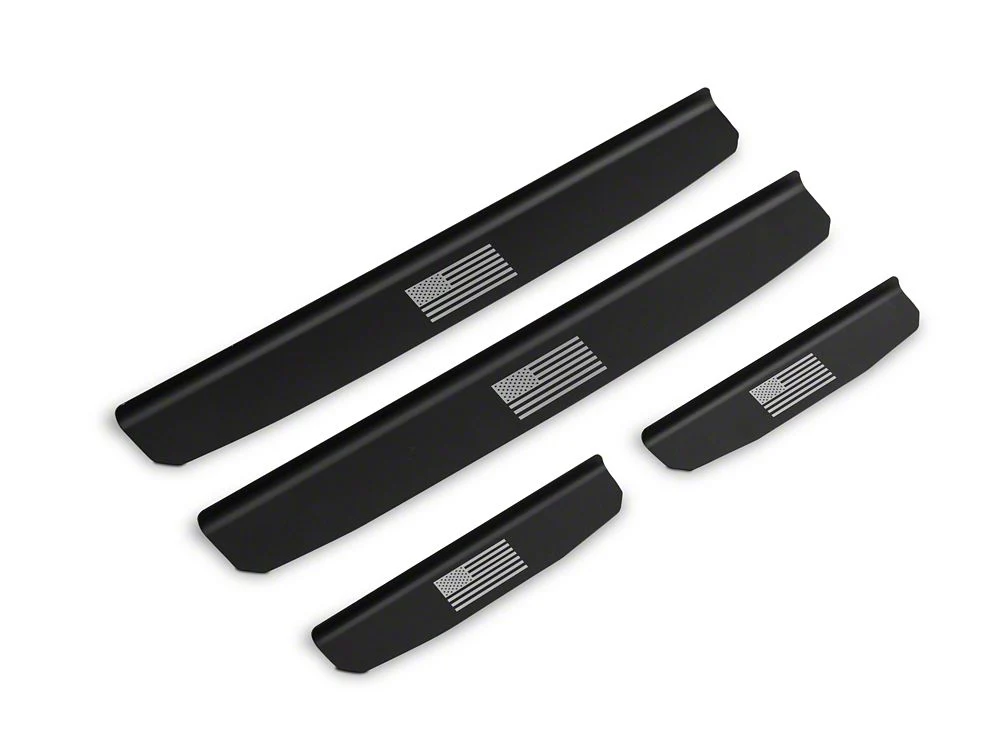 RedRock Old Glory Door Entry Guards; Black (18-25 Jeep Wrangler JL) - Image 5