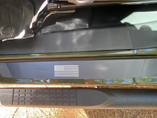 RedRock Old Glory Door Entry Guards; Black (20-25 Jeep Gladiator JT) - Image 12