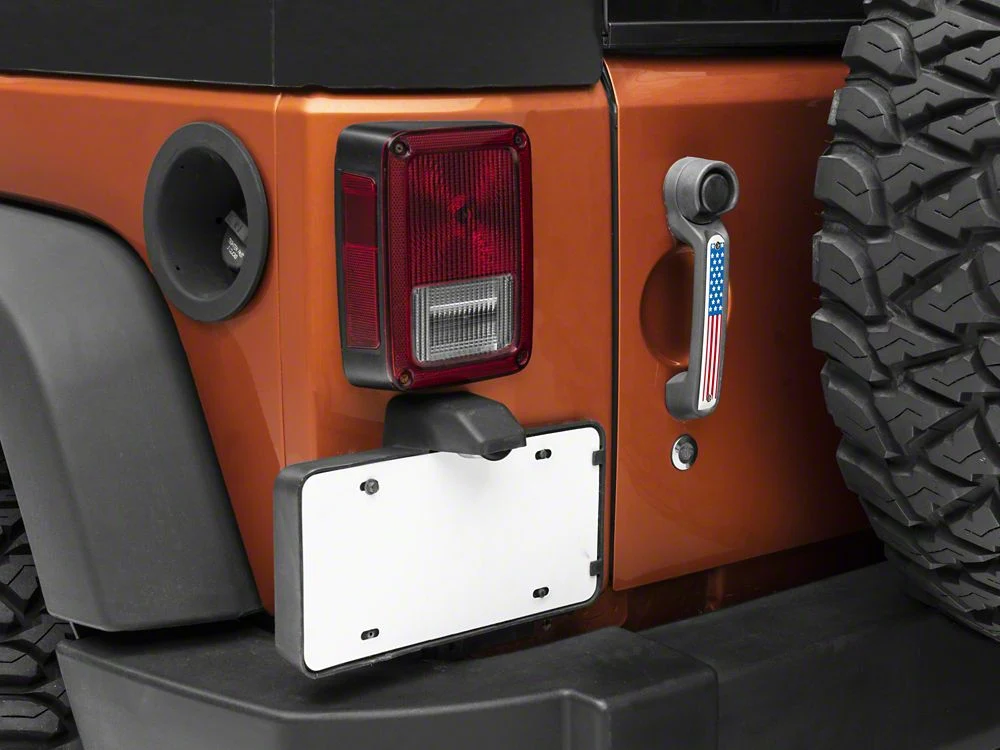 RedRock Old Glory Door Handle Inserts; Red, White and Blue (07-18 Jeep Wrangler JK 2-Door) - Image 9