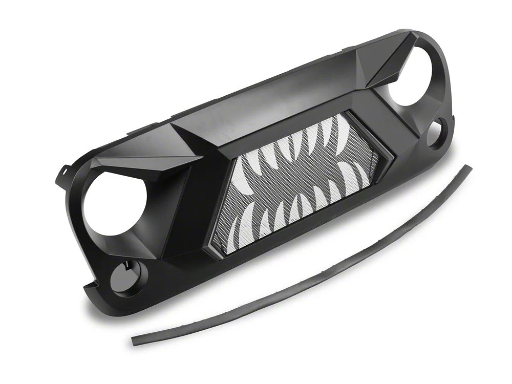 RedRock Open Wide Grille with LED DRL (07-18 Jeep Wrangler JK) - Image 2