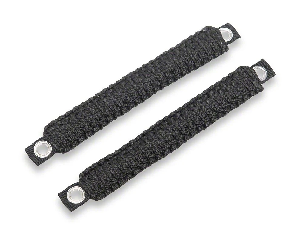 RedRock Paracord 3-in-1 Grab Handles; Black (07-18 Jeep Wrangler JK) - Image 2