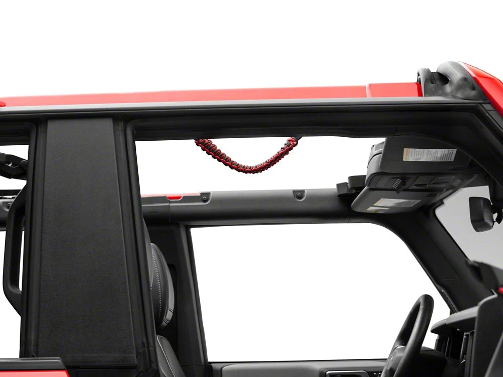 RedRock Paracord Grab Handle; Black and Red (21-25 Bronco) - Image 4