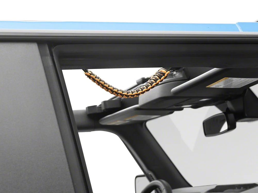 RedRock Paracord Grab Handle; Black and Yellow (21-25 Bronco) - Image 5