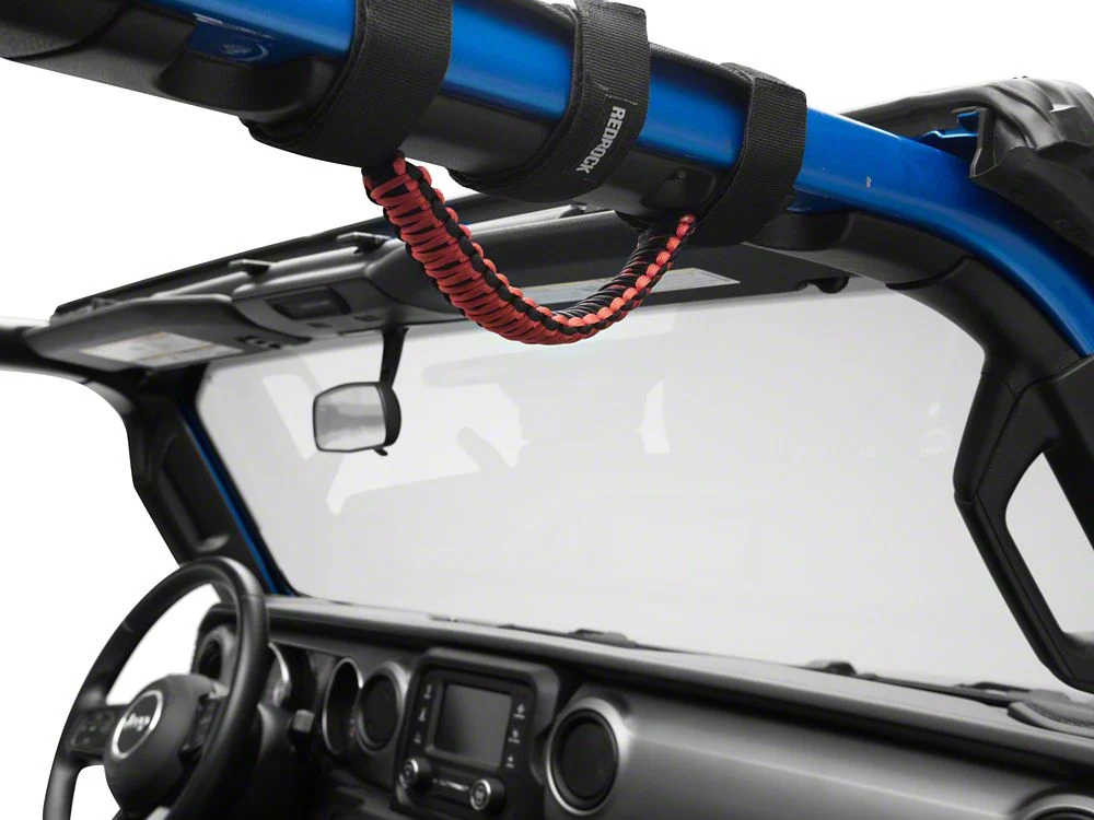 RedRock Paracord Grab Handles; Red (20-25 Jeep Gladiator JT) - Image 3