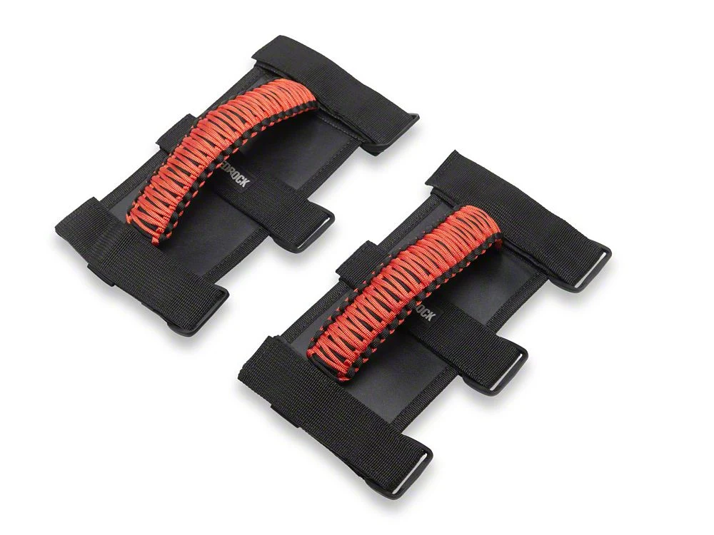 RedRock Paracord Grab Handles; Red (87-25 Jeep Wrangler YJ, TJ, JK & JL) - Image 2