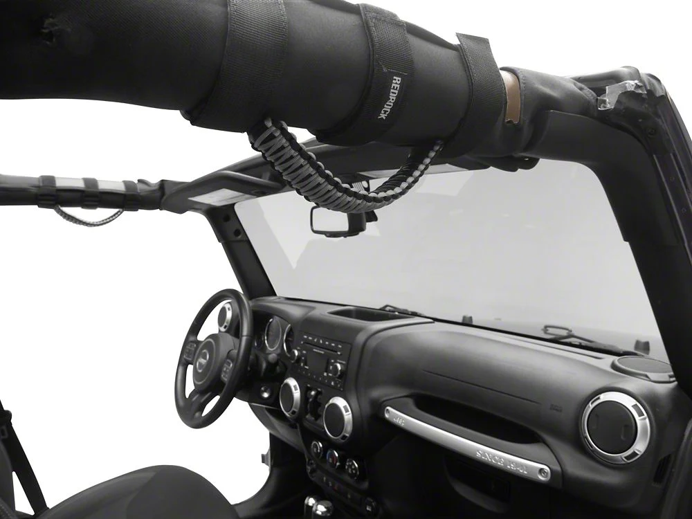 RedRock Paracord Grab Handles; Red (87-25 Jeep Wrangler YJ, TJ, JK & JL) - Image 4