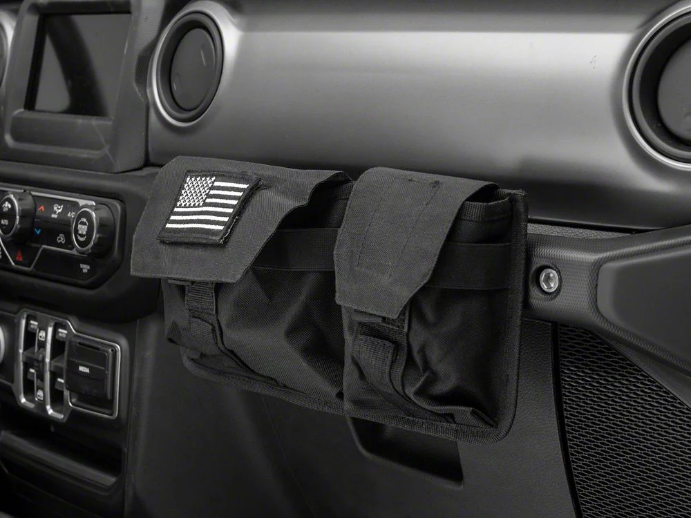 RedRock Passenger Storage Bag with Flag Logo (07-25 Jeep Wrangler JK & JL)