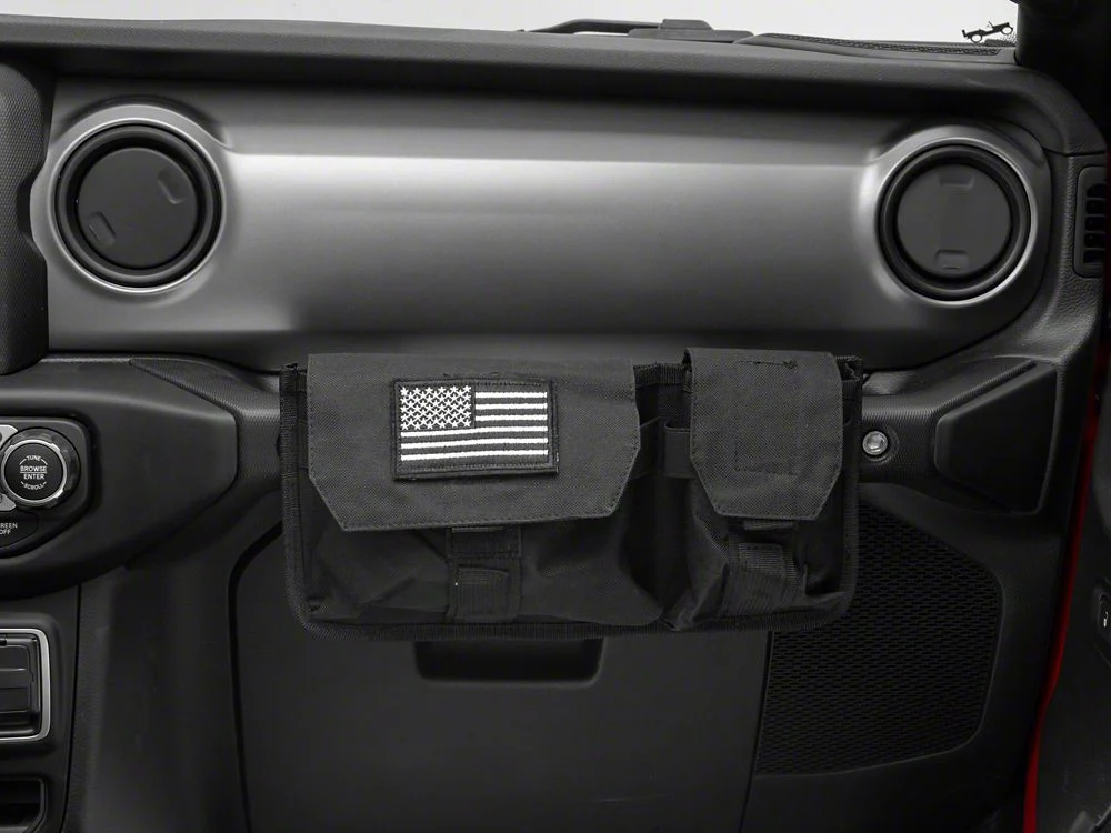 RedRock Passenger Storage Bag with Flag Logo (07-25 Jeep Wrangler JK & JL) - Image 4