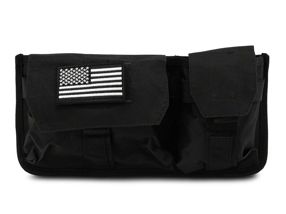 RedRock Passenger Storage Bag with Flag Logo (07-25 Jeep Wrangler JK & JL) - Image 5