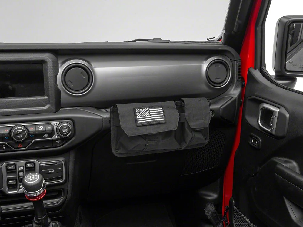 RedRock Passenger Storage Bag with Flag Logo (07-25 Jeep Wrangler JK & JL) - Image 7