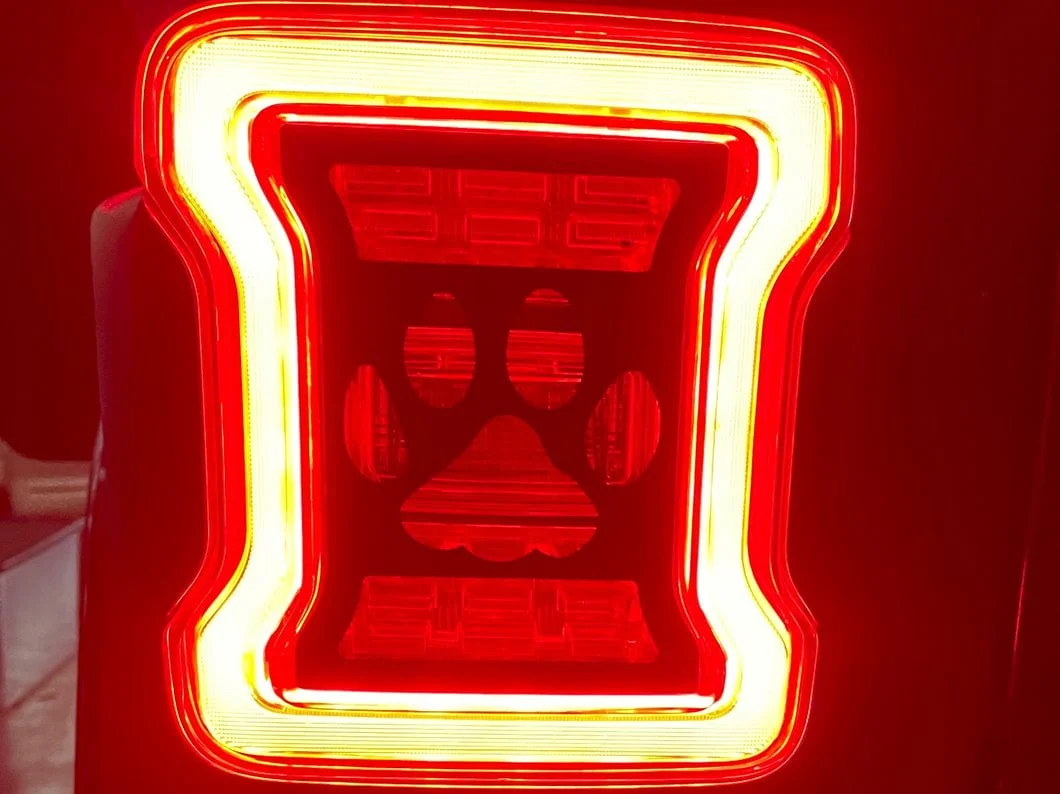 RedRock Paw Tail Light Covers (18-25 Jeep Wrangler JL w/ Factory LED Tail Lights) - Image 9