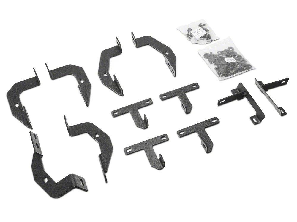 RedRock Pinnacle Oval Bent End Side Step Bars; Textured Black (18-25 Jeep Wrangler JL 4-Door) - Image 4