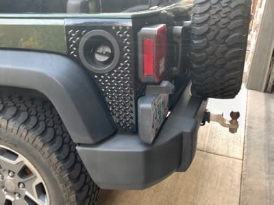 RedRock Plastic Rear Quarter Panel Body Armor Kit; Black (07-18 Jeep Wrangler JK 4-Door) - Image 15