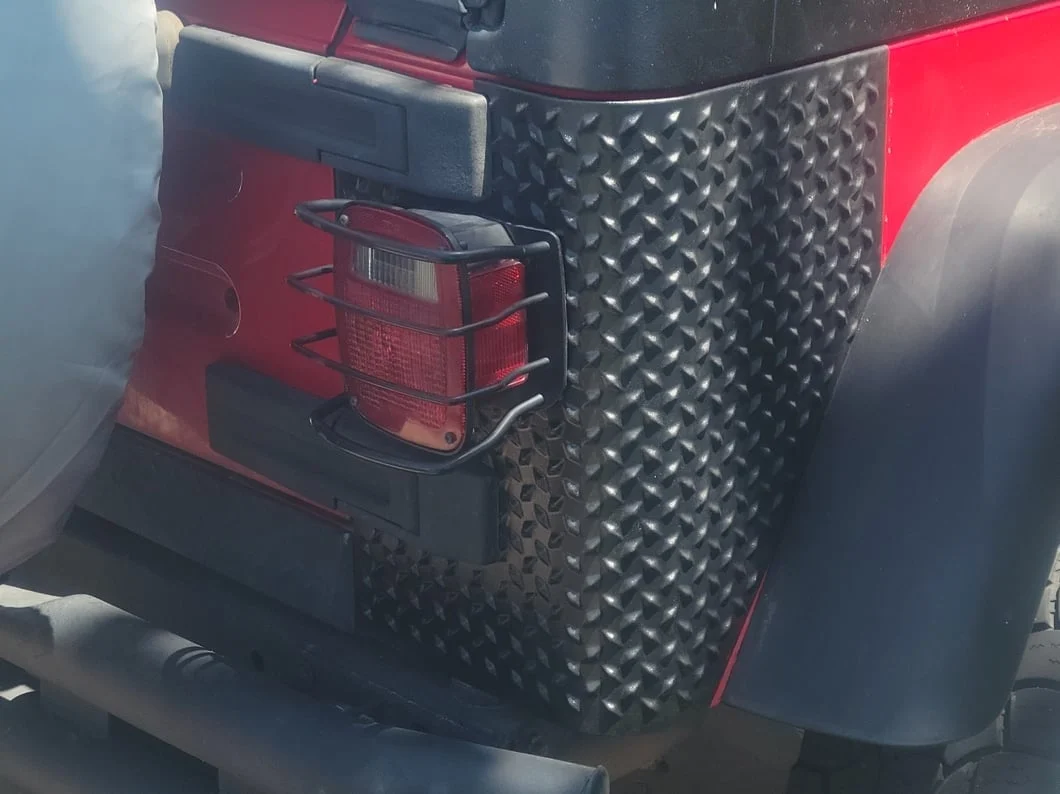 RedRock Plastic Rear Quarter Panel Body Armor Kit; Black (97-06 Jeep Wrangler TJ, Excluding Unlimited) - Image 18