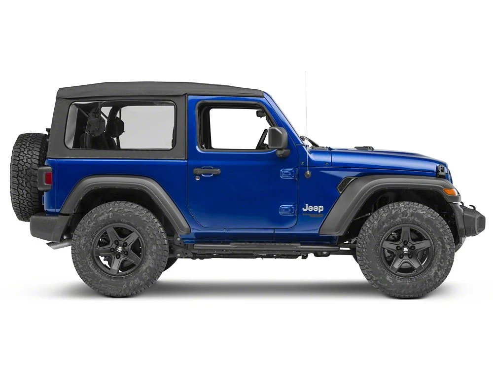 RedRock PNC Side Step Bars; Textured Black (18-25 Jeep Wrangler JL 2-Door) - Image 4