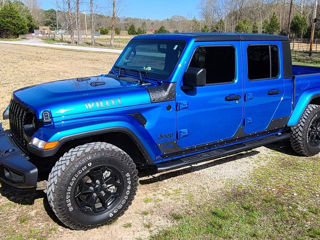 RedRock PNC Side Step Bars; Textured Black (20-25 Jeep Gladiator JT) - Image 17