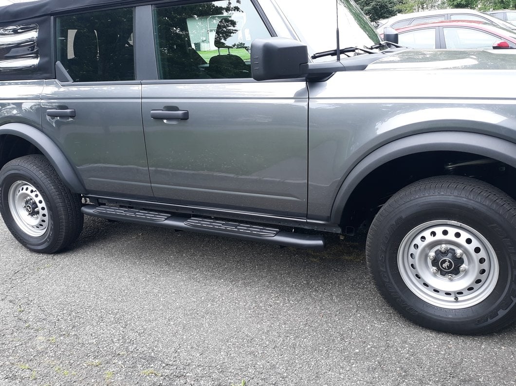 RedRock PNC Side Step Bars; Textured Black (21-25 Bronco 4-Door) - Image 13