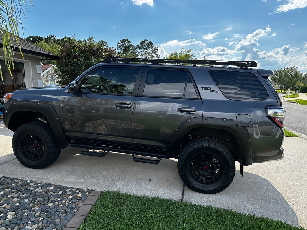 RedRock Pocket Style Fender Flares; Matte Black (14-24 4Runner) - Image 20
