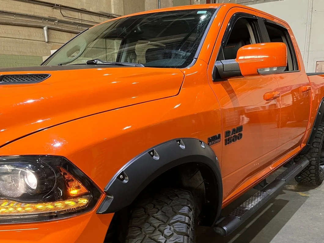RedRock Pocket Style Fender Flares; Smooth Black (09-18 RAM 1500, Excluding Rebel) - Image 13