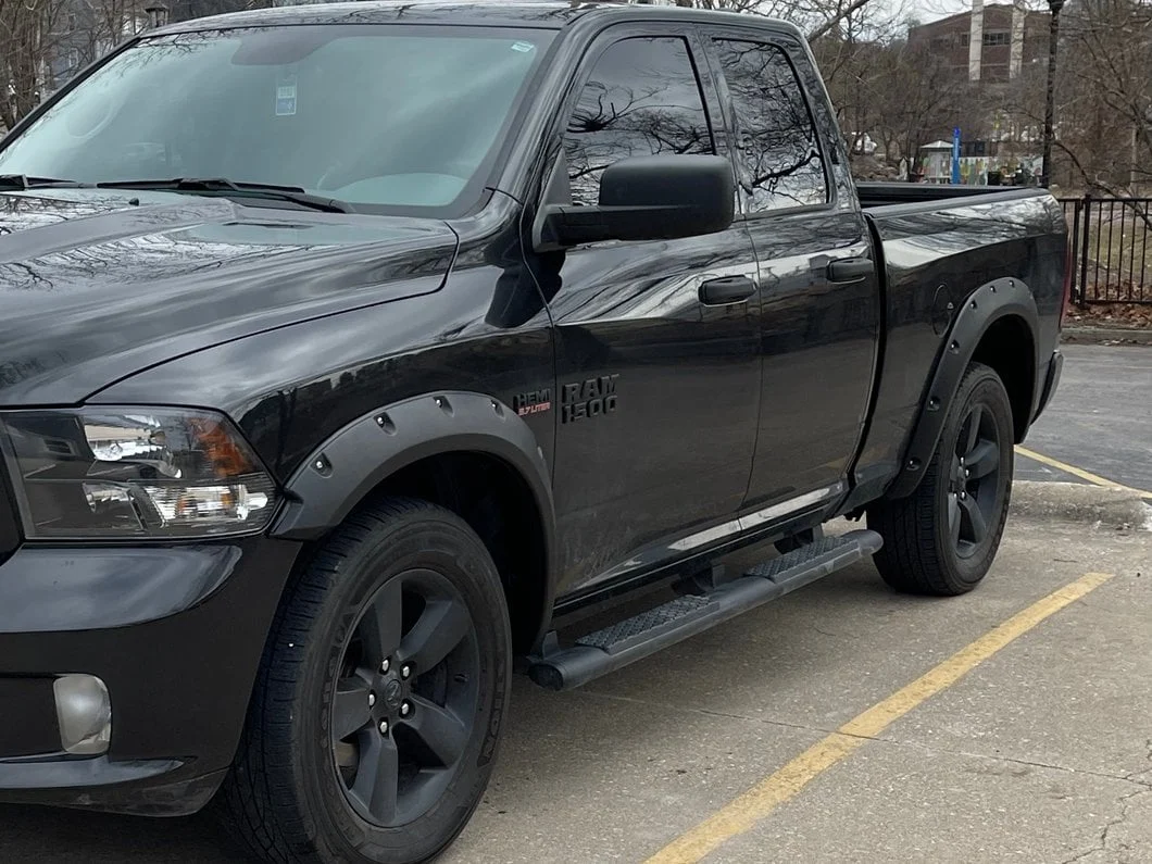 RedRock Pocket Style Fender Flares; Smooth Black (09-18 RAM 1500, Excluding Rebel) - Image 17