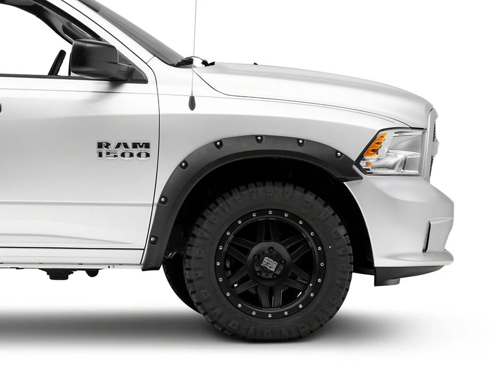 RedRock Pocket Style Fender Flares; Smooth Black (09-18 RAM 1500, Excluding Rebel) - Image 8