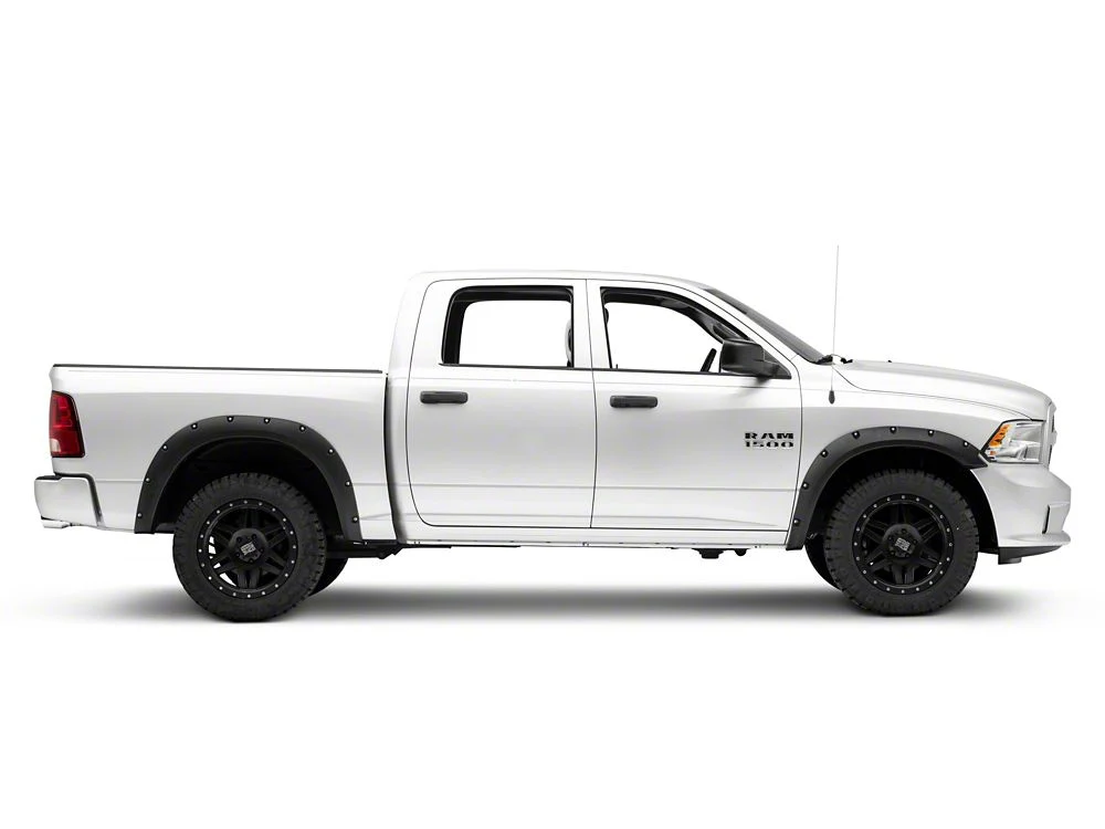 RedRock Pocket Style Fender Flares; Smooth Black (09-18 RAM 1500, Excluding Rebel) - Image 9