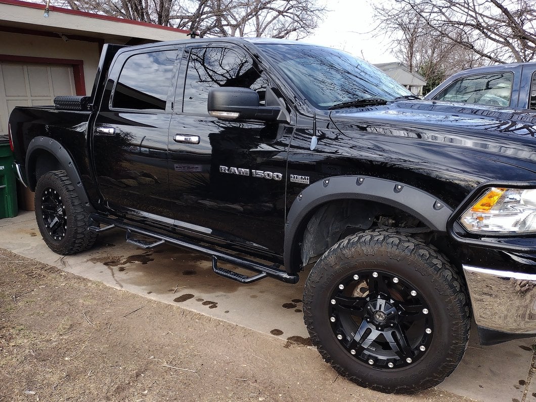 RedRock Pocket Style Fender Flares; Textured Black (09-18 RAM 1500, Excluding Rebel) - Image 14