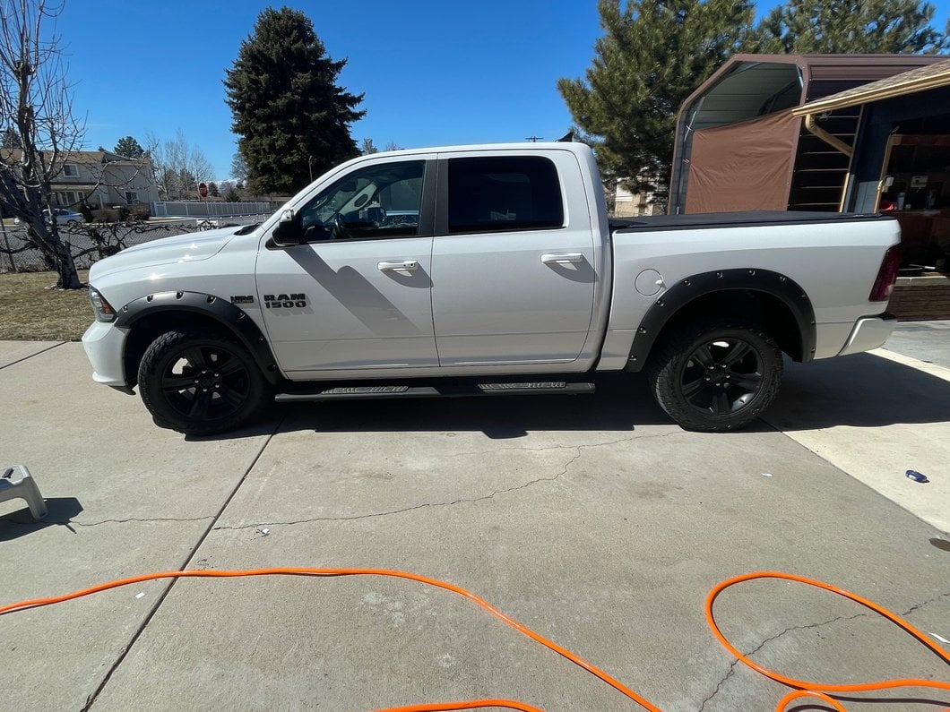 RedRock Pocket Style Fender Flares; Textured Black (09-18 RAM 1500, Excluding Rebel) - Image 15
