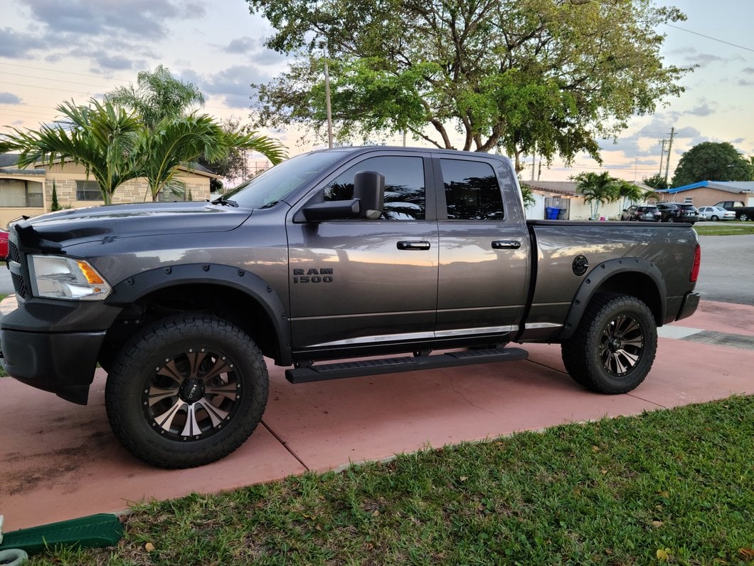 RedRock Pocket Style Fender Flares; Textured Black (09-18 RAM 1500, Excluding Rebel) - Image 17