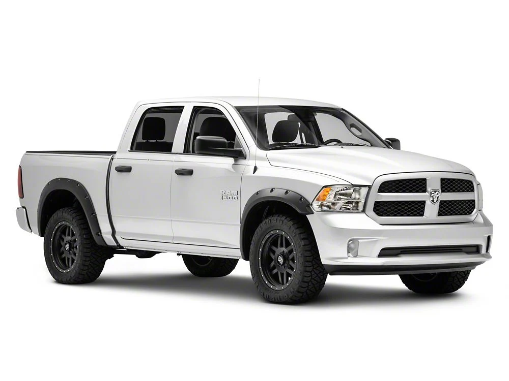 RedRock Pocket Style Fender Flares; Textured Black (09-18 RAM 1500, Excluding Rebel) - Image 4