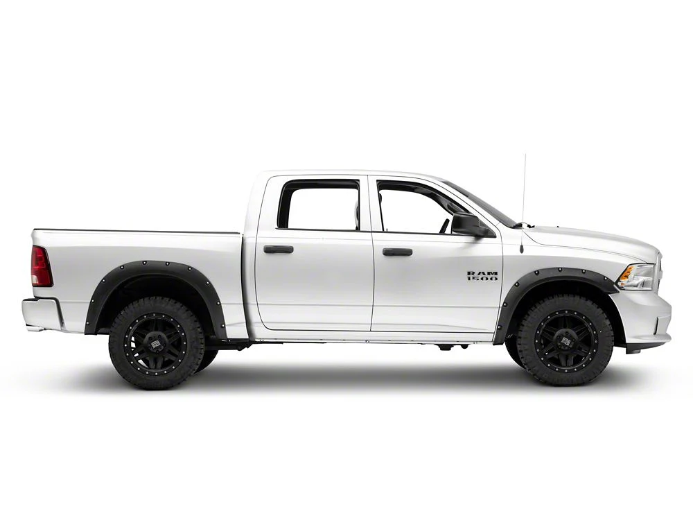 RedRock Pocket Style Fender Flares; Textured Black (09-18 RAM 1500, Excluding Rebel) - Image 9