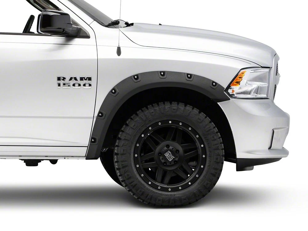 RedRock Pocket Style Fender Flares; Textured Black (09-18 RAM 1500, Excluding Rebel) - Image 8
