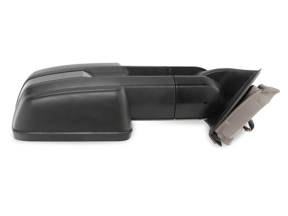 RedRock Powered Heated Manual Extendable Towing Mirrors with Smoked Turn Signals; Textured Black (07-13 Silverado 1500) - Image 6