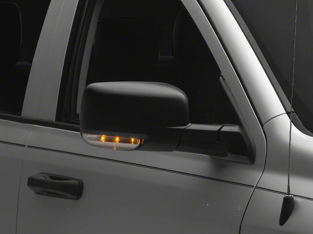 RedRock Powered Heated Manual Folding Mirror; Passenger Side; Black (13-18 RAM 1500) - Image 4