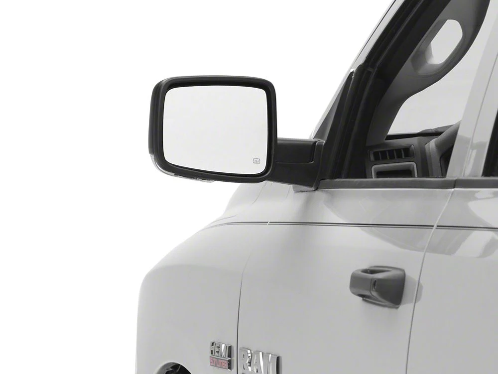 RedRock Powered Heated Mirror; Driver Side; Black (13-18 RAM 1500) - Image 8