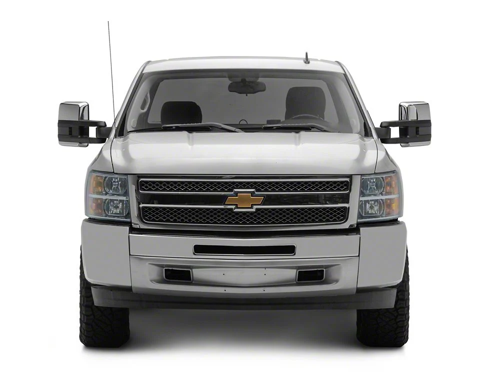 RedRock Powered Heated Tow Mirrors with Arrow on Glass Smoked Amber LED Turn Signal; Chrome (07-13 Silverado 1500) - Image 14
