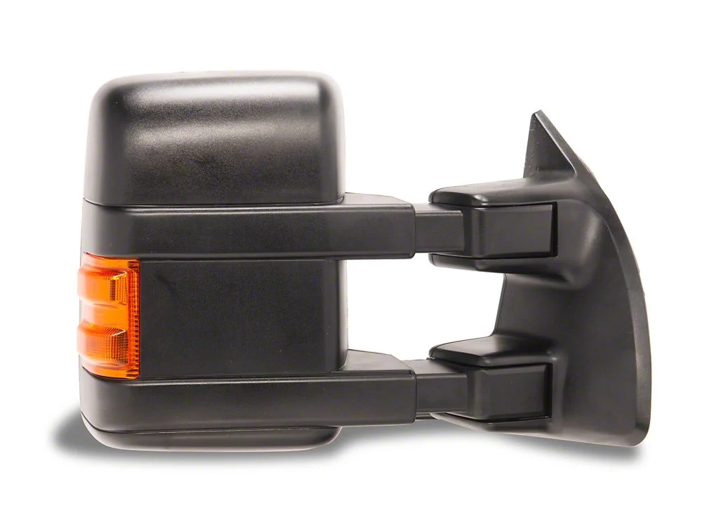 RedRock Powered Heated Towing Mirror with Amber LED Turn Signal; Black; Passenger Side (11-16 F-350 Super Duty) - Image 3