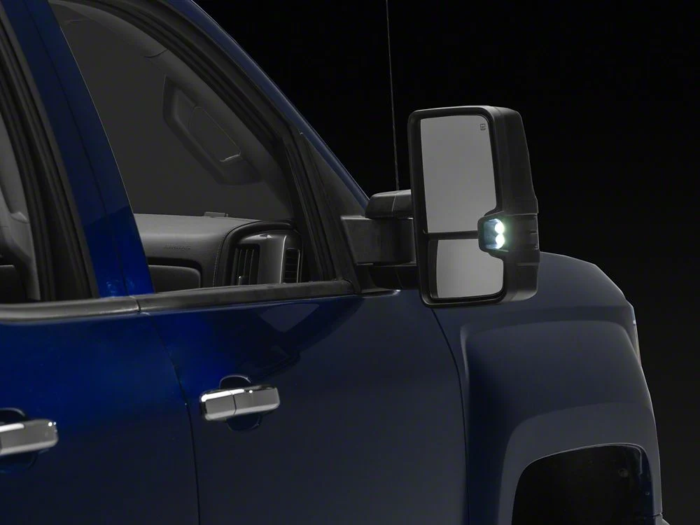 RedRock Powered Heated Towing Mirrors with Ambient Temp Sensor and Smoked LED Turn Signals; Black (14-16 Silverado 1500) - Image 11